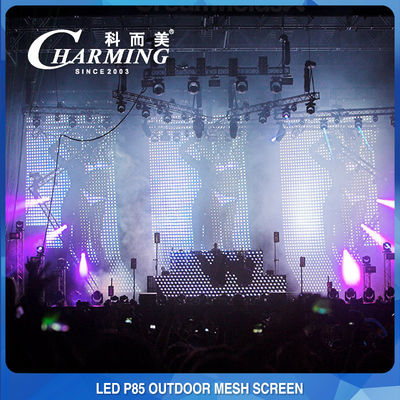 SMD3535 P85 Stade LED Mesh Screen Rideau Transparent Pratique