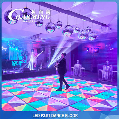 SMD1921 Outdoor RGB LED Dance Floor Polyvalent P3.91 Interactif