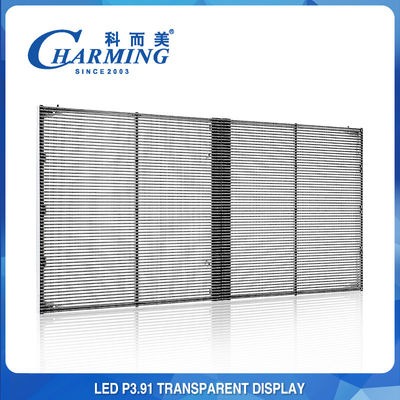 Affichage transparent extérieur avec du charme de mur de LED anti-collision 500x1000mm