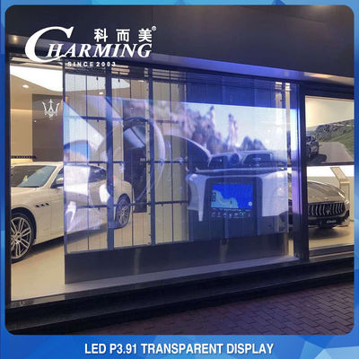 Norme imperméable P3.91 du mur visuel transparent polychrome SMD1921 LED de l'espace libre LED