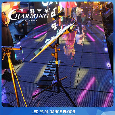 CE de BRI visuel inductif de longévité de Dance Floor RVB HD IP65 de plancher de P3.91 LED haut