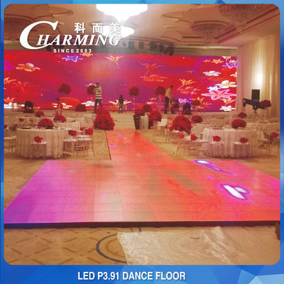 P3.91 Écran LED IP65 imperméable à l'eau et résistant aux taches Plancher extérieur de mode Led Plancher de danse Led Écran en verre Led Plancher de danse Led Dj Wedding Led Plancher