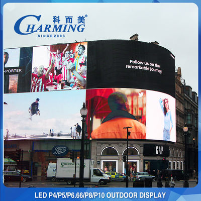 Affichage de mur visuel extérieur de l'écran P4 P5 P8 LED de la publicité de 6000CD/M2 LED