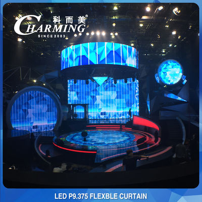 Panneau d'écran flexible ultra-léger de 135W LED, mur visuel imperméable du câble LED
