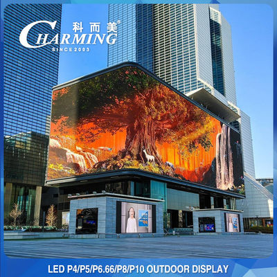 Écran de publicité extérieur sans couture P5 LED monté sur poteau 320x160mm