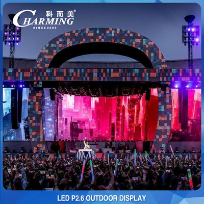 Le mur visuel multifonctionnel de P2.6 LED montrent la location extérieure pour la foire commerciale de concerts