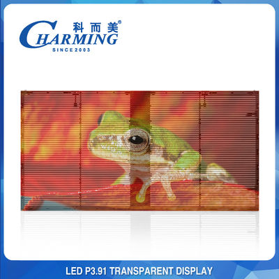 Fenêtre en verre transparente d'intérieur LED d'affichage à LED de P3.91-P7.8 annonçant l'affichage