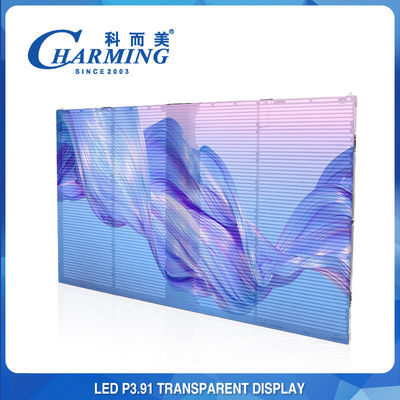 Image claire extérieure d'intérieur P3.91 LED d'écran transparent léger de RVB