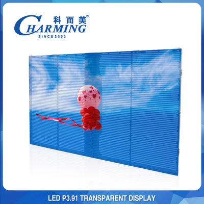 Écran d'intérieur transparent léger 1000x500MM extérieur de P3.91 LED