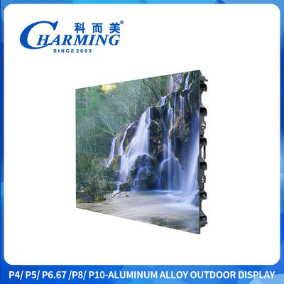 Écran d'affichage extérieur P4 à LED de 16 bits à haut niveau gris Ultra grand angle de vision avec verrouillage rapide en alliage de zinc