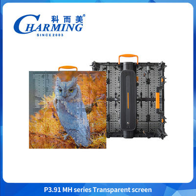 Écran de film transparent muraille en verre pour la publicité vidéo panneau de fenêtre flexible haute numérique 3D P3.91 Led intérieur