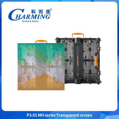 Centre commercial 3.91mm Hd Écran transparent LED imperméable à l'eau Mur vidéo pour la publicité
