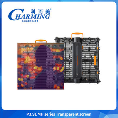 Affichage de rideau extérieur LED Transparent 3.91mm Vitre Vente Vidéo Mur Pour le bâtiment