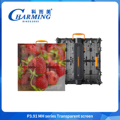 Affichage à LED transparent de 16 bits P3.91 Anti-collision Affichage à paroi vidéo à LED transparent
