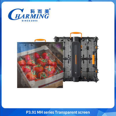 Affichage à LED transparent de 16 bits P3.91 Anti-collision Affichage à paroi vidéo à LED transparent