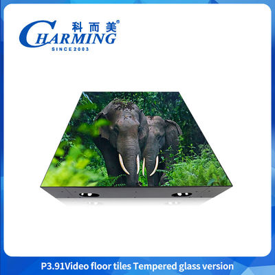 Plancher de danse en verre trempé Vidéo fête de mariage lumière Pixel Led 3d Led Plancher de danse