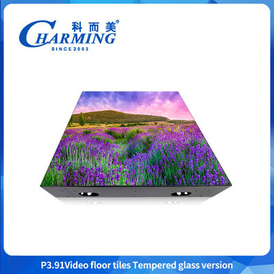 Facile à installer 500*500mm Vidéo de verre trempé de sol de danse de carrelage Écran de protection avancée Ip65