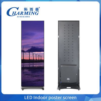 Affichage à LED en couleurs entières à l'intérieur P1.86 Affiche numérique à LED debout au sol