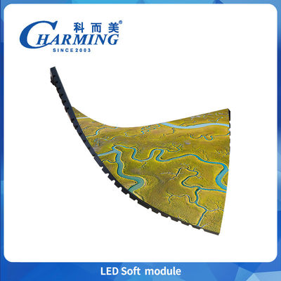 Module flexible P2-P3.076 Module doux à LED intérieur 16 bits Grise à grande échelle pleine couleur Pour le centre commercial