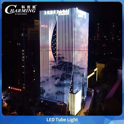 Tube lumineux LED RGBW basse consommation U30 avec contrôle DMX pour projets d'éclairage extérieur