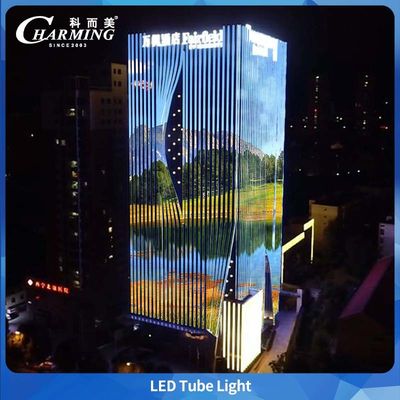 Tube lumineux LED U40 avec BIS et LAN SASO, conception de ligne cachée pour l'extérieur, étanche et design environnemental