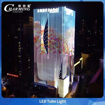 Matériau d'aluminium SMD5050 IP65 extérieur étanche à l'eau LED tube lumière pour le contour de grand bâtiment commercial