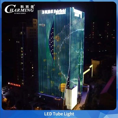 Couverture PC SMD5050 IP65 LED Tube Light pour la publicité extérieure de bâtiments énormes