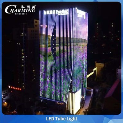 Tube lumineux U38 Étanche Élévation de bâtiment DC24V Aluminium Conception de câblage invisible