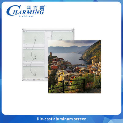 Écran publicitaire 4k en aluminium moulé sous pression 960x960MM, écran mural LED P6 étanche pour l'extérieur