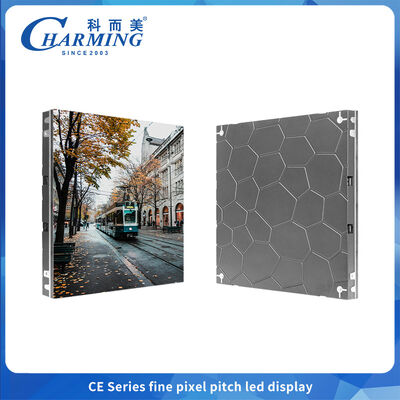 Écran LED intérieur de petite hauteur avec armoire en alliage d'aluminium léger et écran Ultra HD pour l'entretien avant