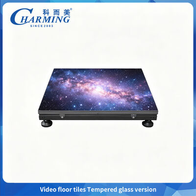 Avant IP65 Protection Verre Trempé Piste de Danse LED Choisissez Pied Coupelle ou Montage sur Rail