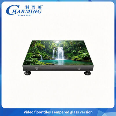 carrelages visuels visuels de la haute performance P3.91 LED de 500x1000mm/piste de danse interactive en verre trempé