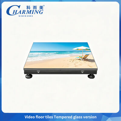 P3.91 Carrelage vidéo version verre trempé résistant à l'usure et capacité de charge 500KG