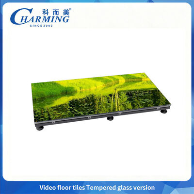 P2.6 boîte hauteur réglable Parquet de danse couverture en verre trempé LED avec certification CE