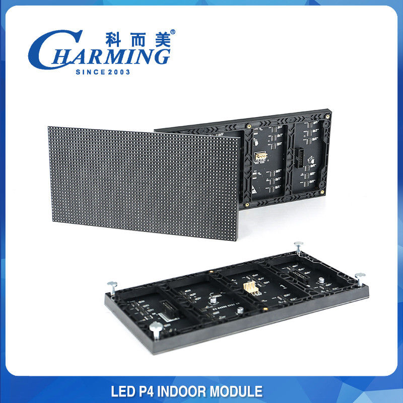 Nouveau design P4 Rgb Panneau LED 256x128mm Module LED de fond intérieur 3840Hz Qualité de l'image sans perte Écran d'affichage numérique Pour la scène de vente au détail Église Mur vidéo