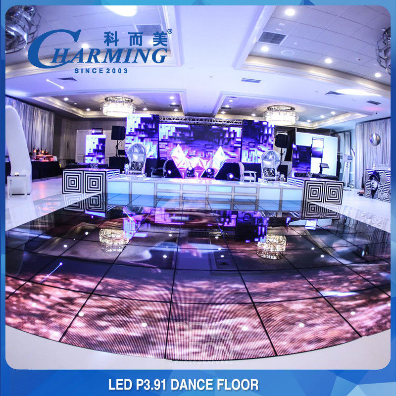 Panneau d'écran résistant à l'eau IP65 LED de carreaux de plancher ️ RGB Full Color 3840Hz, idéal pour les spectacles de danse de désherbage