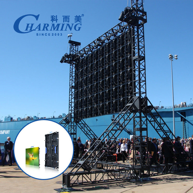 P3.91 Panneau LED de location IP65 3840 haute résistance à l'éclairage pour événements en plein air Concerts de scène