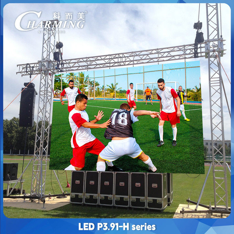 P3.91 Affectation extérieure de l'écran mural vidéo LED en alliage d'aluminium de série H IP65