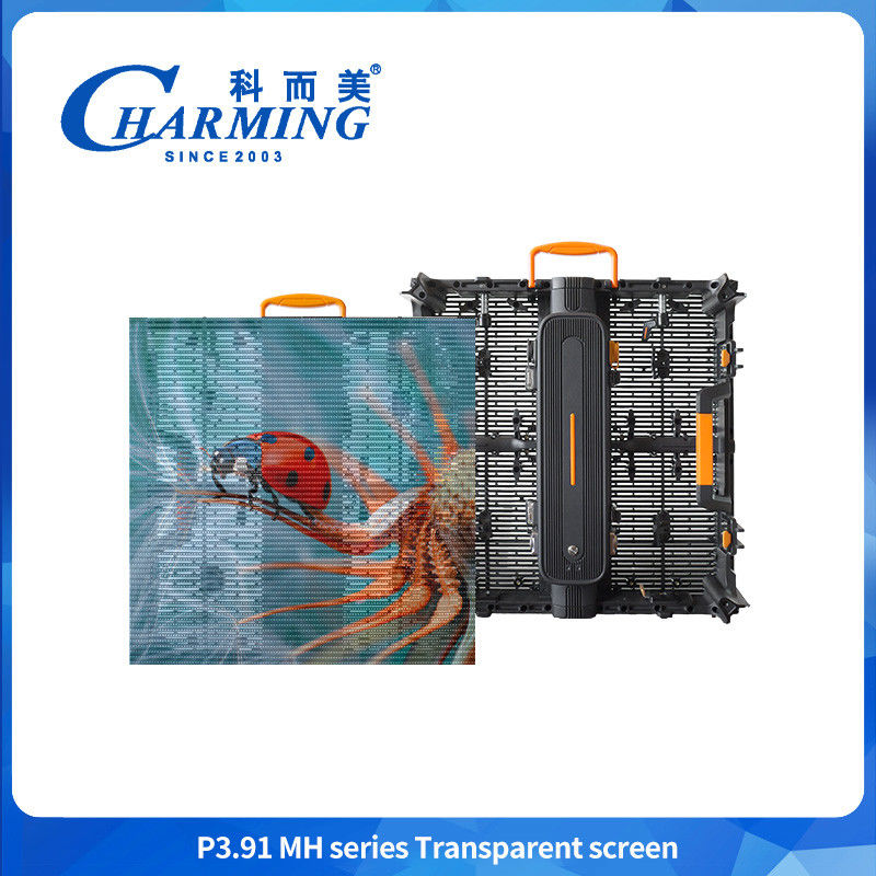 Écran de film transparent muraille en verre pour la publicité vidéo panneau de fenêtre flexible haute numérique 3D P3.91 Led intérieur