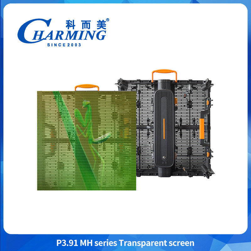 Centre commercial 3.91mm Hd Écran transparent LED imperméable à l'eau Mur vidéo pour la publicité