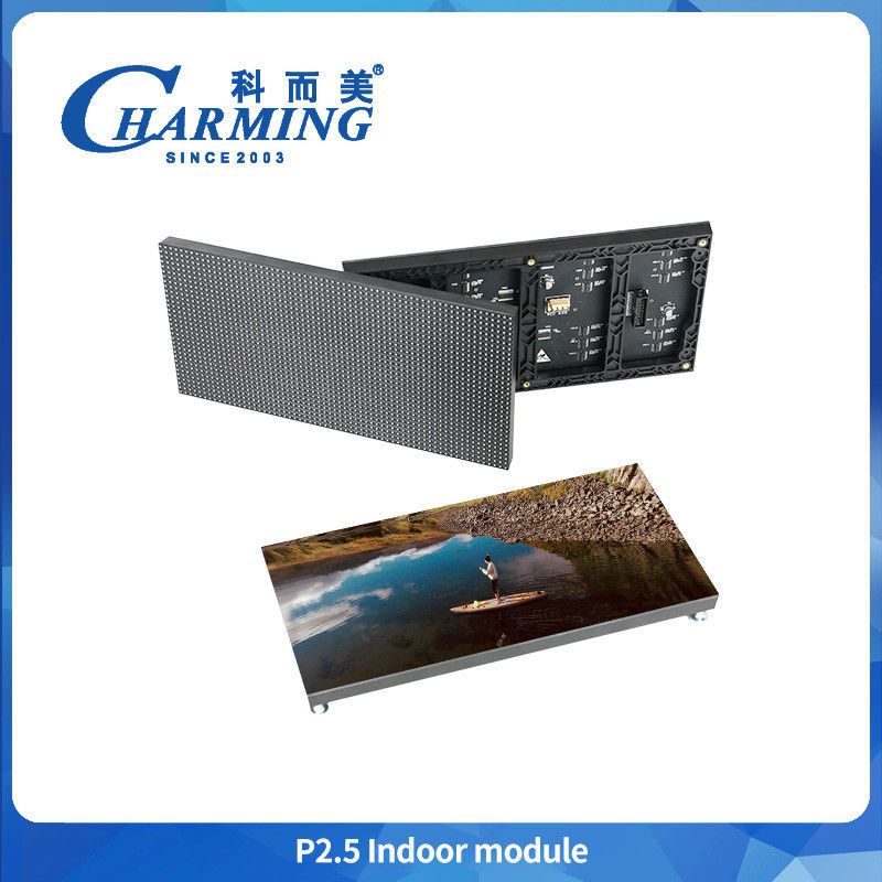 800 CD/m2 Charmant HD P2.5 Modules LED intérieurs Grandes couleurs entières 16 bits P2 P3 P4 P5 Tableau publicitaire vidéo intérieure