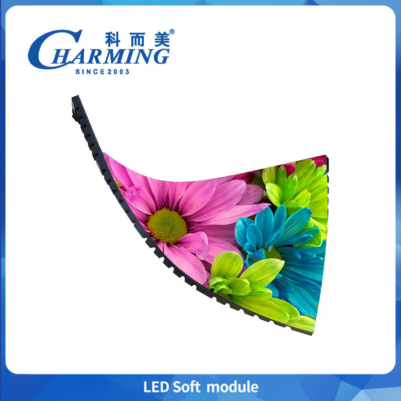 Écrans numériques à LED lumineux et colorés à l'intérieur 2,5 mm modules souples P2.5 flexible pour la conception de clubs de nuit