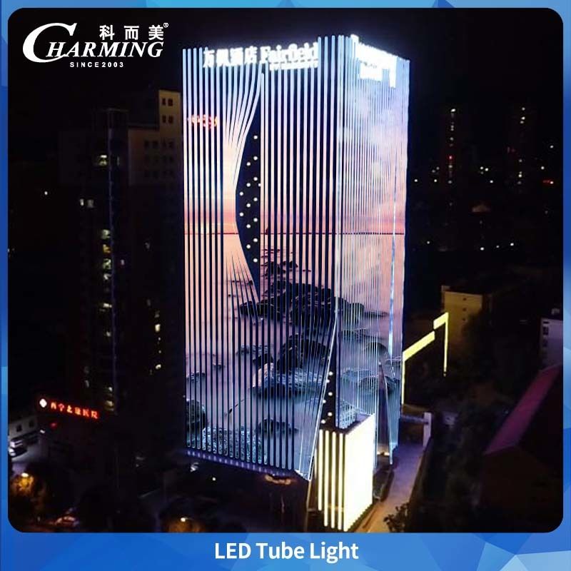 Tube lumineux LED RGBW basse consommation U30 avec contrôle DMX pour projets d'éclairage extérieur