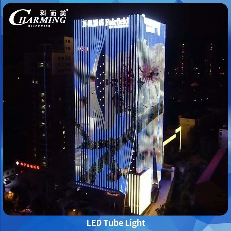 Tube lumineux LED RGBW U30 en alliage d'aluminium + PC DMX pour pont extérieur