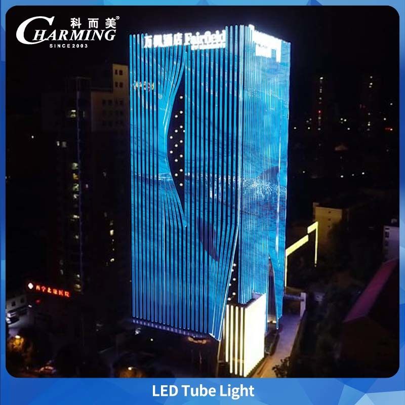 1000/500x40.5x30.5mm tube plein couleur lumière IP66 et facile entretien peut connecter la conception de la ligne pour le pont de bâtiment extérieur