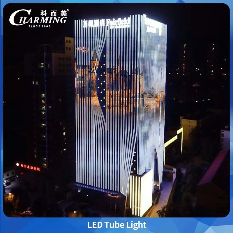 Tube lumineux LED extérieur U38-500 5.5w 500*38*58MM SMD5050 alliage d'aluminium + PC pour bâtiment extérieur