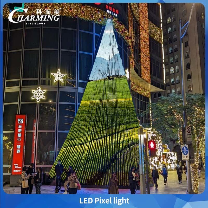 Charmante lumière LED pixel avec reprise de point d'arrêt RGB pouvant atteindre un angle de 180° pour l'éclairage architectural des bâtiments