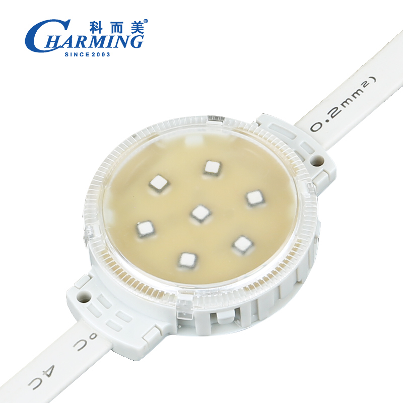 Projecteur LED Pixel Dot à installation flexible - 50C RGB IP65 Étanche pour projets d'éclairage créatifs