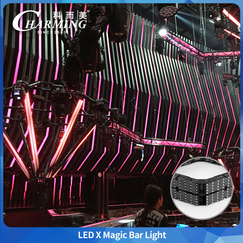 Facile à démonter et à assembler en différentes longueurs Produit charmant LED X Magic Bar Design modulaire Produit charmant LED X Magic Bar RGB LED Pixel Bar Pour l'événement de divertissement