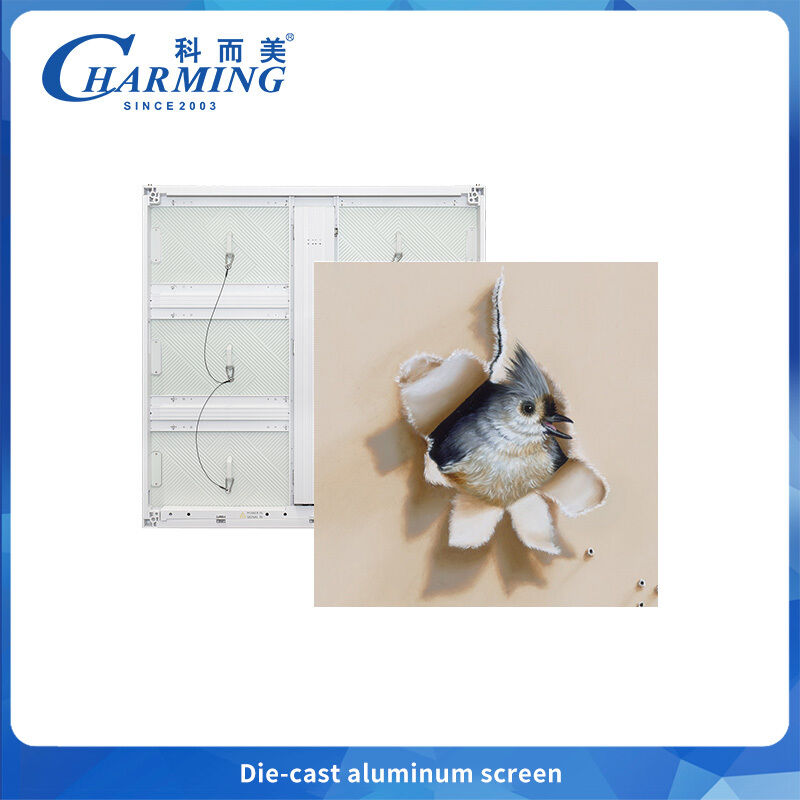 Affichage extérieur à LED P6 Mince et léger pour la publicité avec des côtes de dissipation de chaleur et des embouts d'angle d'arc